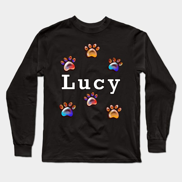 The best personalised dog gifts 2022 - Lucy name Long Sleeve T-Shirt by Artonmytee